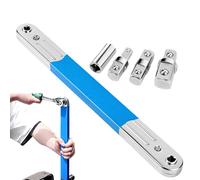 Offset Extension Wrench - 15.35x1.46x0.71 inches Industrial Socket Spanner Tool, Multifunctional Tightening Device, Strong Material Universal Offset Driver | Handy Repair Accessory for HVAC Installat