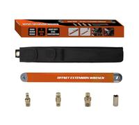Offset Extension Wrench Set Multifunctional Ratchet Long High Carbon Steel Orange for Professional Use