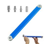 Offset Extension Wrench Set, Zero Degree Ratchet Extender with 1/2", 1/4", 3/8" Drive Adapters for Tight Spaces, Auto Repair and Garage Work