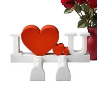 Offset Figures | Heart Collectable Template with Moving Joints | Office Decoration for Valentine's Day | Window Sill Desk Dashboard Home Library Living Room