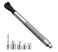 Offset Ratchet Extension Adapter 1/2 with 4 Bushings for Mechanical Maintenance Household Work Electrical Repairs