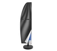 Offset Umbrella Cover, Patio Shade Protector, Oxford Fabric Fade Resistant Sleeve, Banana Style, Large Size, Black, Waterproof Zipper Closure for Garden, Deck, Pool, Lawn, Balcony