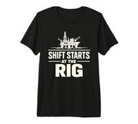 Offshore Driller Rig Driller Drill Floor Offshore Oil Worker Premium T-Shirt