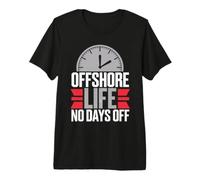 Offshore Oil Rig Worker Roughneck Life Deep-Sea Drilling Premium T-Shirt