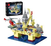 Offshore Oil Rigs Architecture Building Kit, Offshore Drilling Platforms Building Blocks, Deep Sea Oil Field Consruction Model Toy for 12+Year Teen,Adults（1962 PCS）