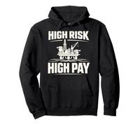 Offshore Worker Rig Worker Offshore Crew Oil Rig Worker Pullover Hoodie