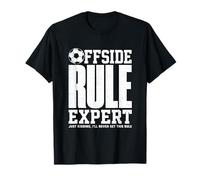 Offside Rule Expert Soccer Funny Distressed Bold Minimalist T-Shirt