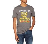 Offspring Men's Smash 20 Crew Neck Short Sleeve T-Shirt, Grey (Charcoal), Small