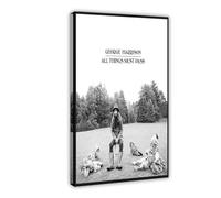 OffsuM George Harrison Album Cover All Things Must Pass Canvas Poster Wall Art Decor Print Picture Paintings for Living Room Bedroom Decoration Frame-style 08x12inch(20x30cm)