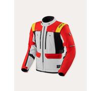 Revit Offtrack 3 H2O waterproof Motorcycle Textile Jacket, red/white, size 2XL