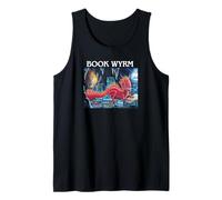 Offworld Designs Book Wyrm Funny Dragon's Lair Reading Nook Tank Top