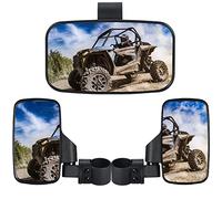 OFIG UTV Side Mirrors And UTV Center Mirror for 1.6" to 2" Roll Bar,Adjustable Break Away UTV Mirrors Compatible with Polaris RZR 900 1000 Can Am Kawasaki Mule Rhino Yamaha YXZ CFMOTO Zforce