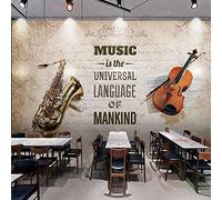 OFIRIA Custom Photo Wallpaper Music Theme Decorative Painting 3D Wall Mural Restaurant Cafe Background Wall Paper Decor-430Cmx300Cm