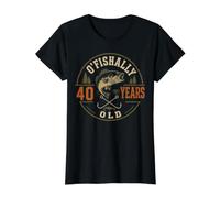 Ofishally 40 Years Old | O Fish Ally 40th Birthday Fishing Value Graphic T-Shirt
