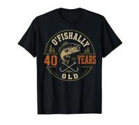 Ofishally 40 Years Old | O Fish Ally 40th Birthday Fishing Value Graphic T-Shirt