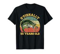 O'Fishally 55 Years Old Fishing Birthday Theme Party 55th T-Shirt