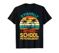 Ofishally Retired School Psychologist Psychology Retirement T-Shirt