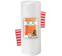 OFITURIA 100cm Bubble Wrap Roll - Fragile Pack with Flexible Bubble Film - Ideal for Luxury Packaging, Moving, Shipping Protection