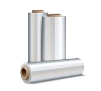 OFITURIA 24x Mini Transparent Film Rolls for Packaging Small 100 mm x 100 Metres Length - Manual Elastic Film Rolls for Packaging