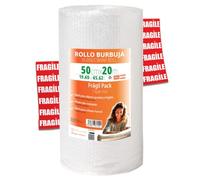 OFITURIA 50cm Bubble Wrap - Fragile Pack with Flexible Bubble Film - Ideal for Luxury Packaging, Moving, Shipping Protection