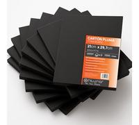 OFITURIA Black Foam Board A4 (21 x 29.7 cm) Pack of 2, Lightweight and Rigid Polystyrene Sheet, Multi-Purpose Easy Cut Foamboard, Ideal for Crafts and Models, Thickness 5 mm