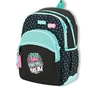 OFITURIA Girl's School Backpack, Adaptable Cart Backpack, Large Capacity and Double Zipper, Backpack with Laptop Sleeve, with Front Pocket and Side Pocket, Hey, L, Casual