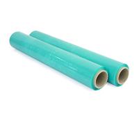 OFITURIA Packing Film 50 cm Width and Stretchable Up to 300 Meters Length - Roll of Manual Stretch Film for Industrial Packaging (Green, 2)