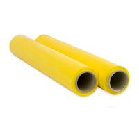 OFITURIA Red Film for Packing 50cm x 300m Length, Elastic Film, Manual Packaging (Yellow, 2 Rolls)