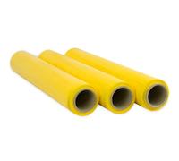 OFITURIA Red Film for Packing 50cm x 300m Length, Elastic Film, Manual Packaging (Yellow, 3 Rolls)