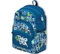 OFITURIA School Backpack Boys Backpack Adjustable Trolley Backpack Large Capacity Double Zipper Backpack Laptop Compartment with Front Pocket and Side Pocket, Spades, L, Casual