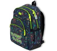 OFITURIA School Backpack Boys Backpack Adjustable Trolley Backpack Large Capacity Double Zipper Backpack Laptop Compartment with Front Pocket and Side Pocket, Paint., L, Casual