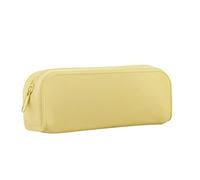 OFITURIA® Silicone Case with Zipper - Children's School Pencil Case with 1 Compartment 195x55x75mm (Yellow)