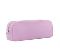 OFITURIA® Silicone Zipper Case for Kids School with 1 Compartment 195 x 55 x 75 mm, Pink, Estándar, Maleta expandible con la cara Frontal dura y ruedas giratorias