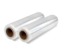 OFITURIA Transparent Plastic Packaging Film, 50cm x 200m, 2 Units, Adhesive Closure