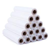 OFITURIA White Film for Packaging 50 cm x 200 Metres Length - Manual Elastic Film for Industrial Packaging - Pack of 10