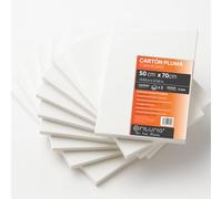 OFITURIA White Foam Panel, 50 x 70 cm, Pack of 2, Lightweight and Rigid Foam Board, Multi-Purpose Foamboard with Easy Cut, Ideal for Crafts, Models and Exhibitions, 5 mm