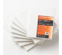OFITURIA White Foam Panel A4 (21 x 29.7 cm) Pack of 2 Pieces, Lightweight and Rigid Foam Board, Multi-Purpose Foamboard with Easy Cut, Ideal for Crafts and Models, Thickness 5 mm