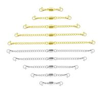 Ofiuny Necklace Extender Magnetic Necklace Clasps with Double Lobster Clasp,Gold and Silver Chain Extenders for Necklaces Bracelet Extender Necklaces Extensions