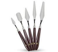 OFIXO 5 Piece Painting Knives Scrapers Artist Palette Knife Set with Flexable Blades
