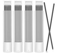 OFKPO 24 Pcs Pencil Refills, 2.8mm Solid Carpenter Pencil Set,Joiners Pencil Refills Replacement(Black)
