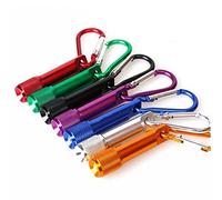 OFKPO 7 PCS Mini LED Keychain Flashlight with Carabiner LED Pocket Torch, Small Keyring Torches Flashlight for Hunting, Camping, Hiking