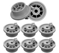 OFKPO 8PCS Dishwasher Wheels, Lower Basket Wheel, Dishwasher Accessories, Compatible with Bosch & Siemens Neff(Grey)
