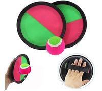 OFKPO Family Ball Paddle Catch and Toss Game Set,Throw Catch Bat Ball with 2 Disc Paddles,1 Ball for Outdoor Beach Garden