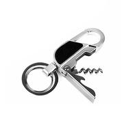 OFKPO Keychain Corkscrew Wine Bottle Opener with LED Light, Business Gift for Men and Women