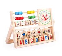 OFKPO Multipurpose Baby Wooden Educational Alphabet Abacus Toys Montessori Teaching Tool for Kids Wooden Toys