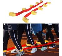 OFKPO One Pair 5 Legged Race Band Teamwork Training Game for Adult Children