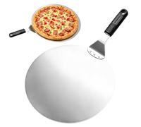 OFKPO Pizza Peel 12inch, Stainless Steel Pizza Scoop with Long Handle, Pizza Spatulas Ideal for Baking Homemade Pizzas, Bread, Pastries Cake Shovel