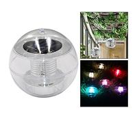 OFKPO Solar Powered Floating Ball LED Color Changing Waterproof Light for Pond Pool Path Lands（11×11cm