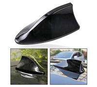 OFKPO Universal Antenna Shark Fin Car With Blank Radio Car Aerial Toppers,Shark Fin Shaped Radio Signal Decorative (Black)