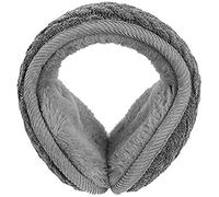 OFKPO Winter Knit Foldable Adjustable Ear Warmer Earmuffs for Men Women(Grey)